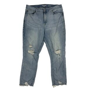 Denizen from Levi's High Rise Anklie Slim Denim Blue Jeans Light Wash 16 Stretch